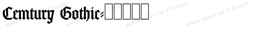 Cemtury Gothic字体转换